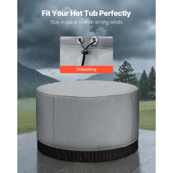 Poreallaspeite ulkokäyttöön 420D Oxford-kangas 2000x2000x850 mm harmaa kiristysnyörillä