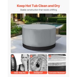 Poreallaspeite ulkokäyttöön 420D Oxford-kangas 2000x2000x850 mm harmaa kiristysnyörillä