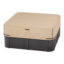 Porealtaan suojakansi säänkestävä 600D kangas neliö 2160 2160 508 mm ruskea