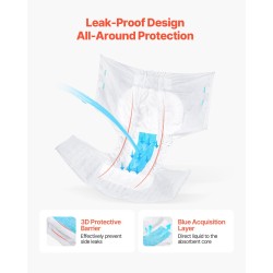 Teippikiinnitteiset aikuisvaipat koko XL 40 kpl 2800 ml imukyky