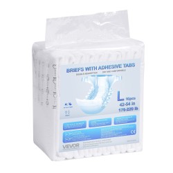 Teippivaipat aikuisille koko L 40 kpl 2700 ml imukyky 360 asteen reunasuoja