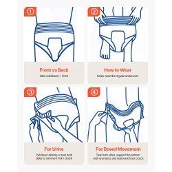 Vetovaipat aikuisille koko L 64 kpl imukyky 1000 ml