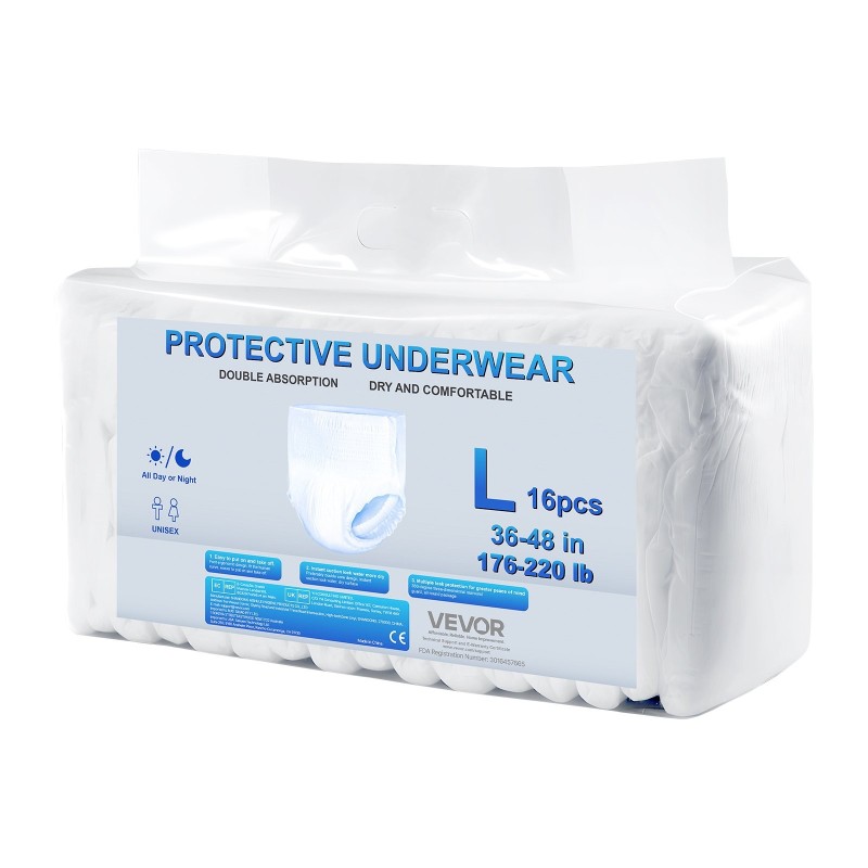 Vetovaipat aikuisille koko L 64 kpl imukyky 1000 ml