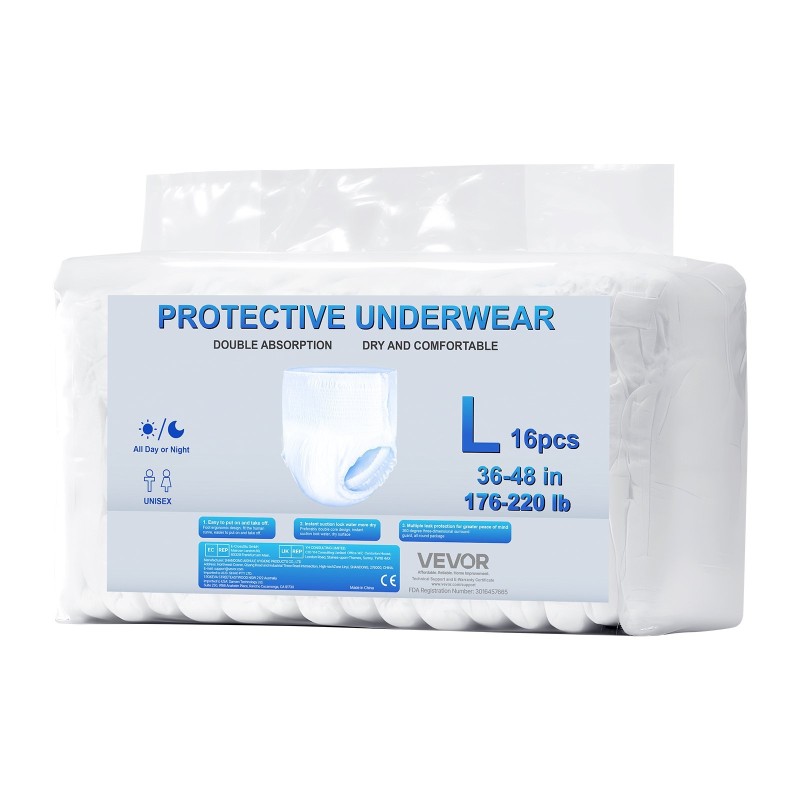 Vetovaipat aikuisille koko L 64 kpl imukyky 1000 ml