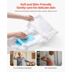 Teippivaipat aikuisille kertakäyttöiset M 40 kpl 2600 ml imevyys unisex