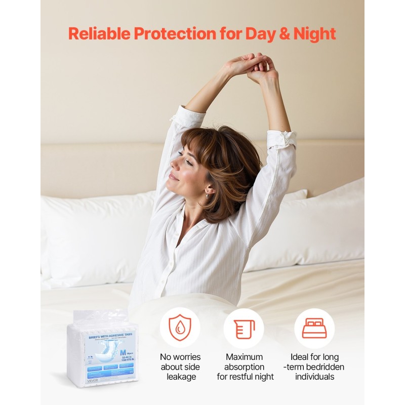 Teippivaipat aikuisille kertakäyttöiset M 40 kpl 2600 ml imevyys unisex