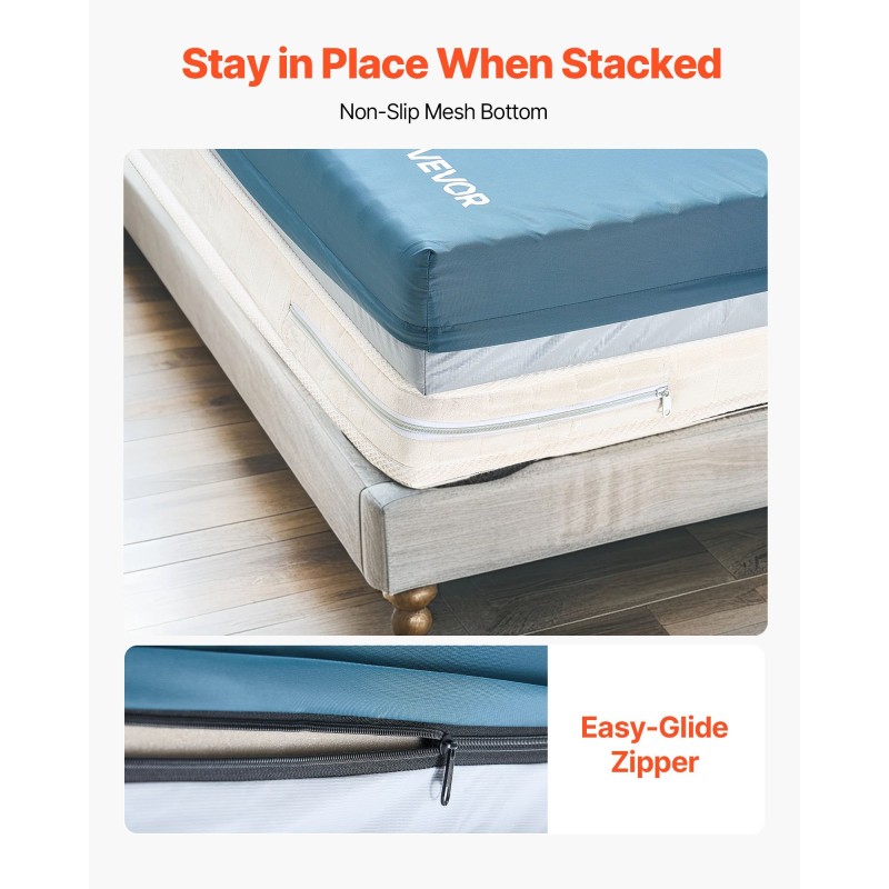 Sairaalapatja kolmikerroksinen vaahtomuovi mitat 2030 914 153 mm irrotettava vedenpitävä päällinen