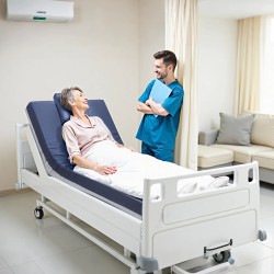 Kaksikerroksinen vaahtomuovipatja 2030x914x153 mm hengittävä PU-päällinen pitkäaikaishoitoon