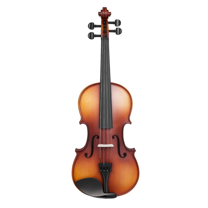 Viulusetti 4/4 kokopuu mattaruskea satiinilakka aloittelijalle