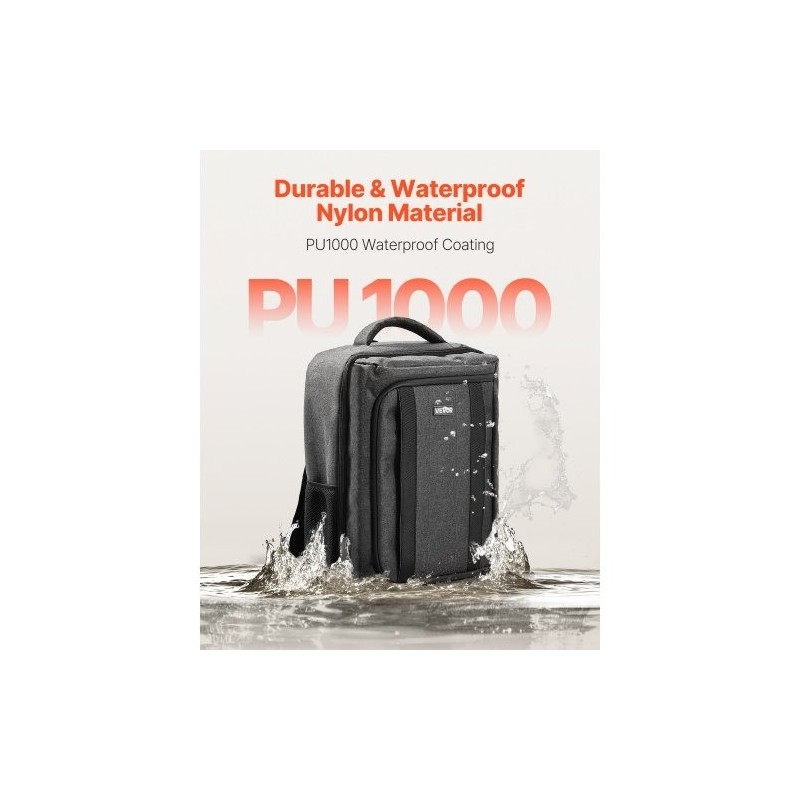 Reppumallinen kuljetuslaukku PS5 ja PS5 Slim konsoleille nailonista EPE-vaahtovuorella musta