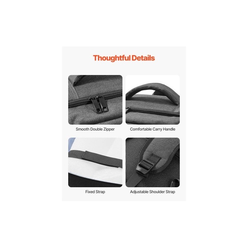 Reppumallinen kuljetuslaukku PS5 ja PS5 Slim konsoleille nailonista EPE-vaahtovuorella musta