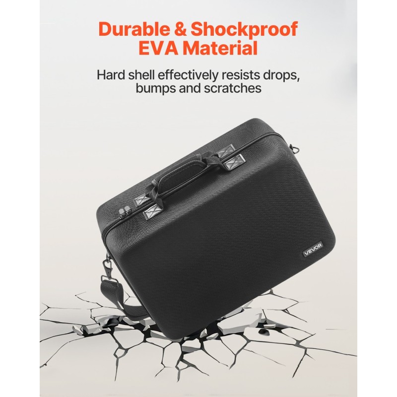 EVA-kantolaukku PS5 Slim konsolille musta samettivuori olkahihnalla