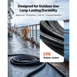 Sähkökaapeli CPE-kuori 10 AWG 6 mm² 3-johtiminen 30,48 m 600 V
