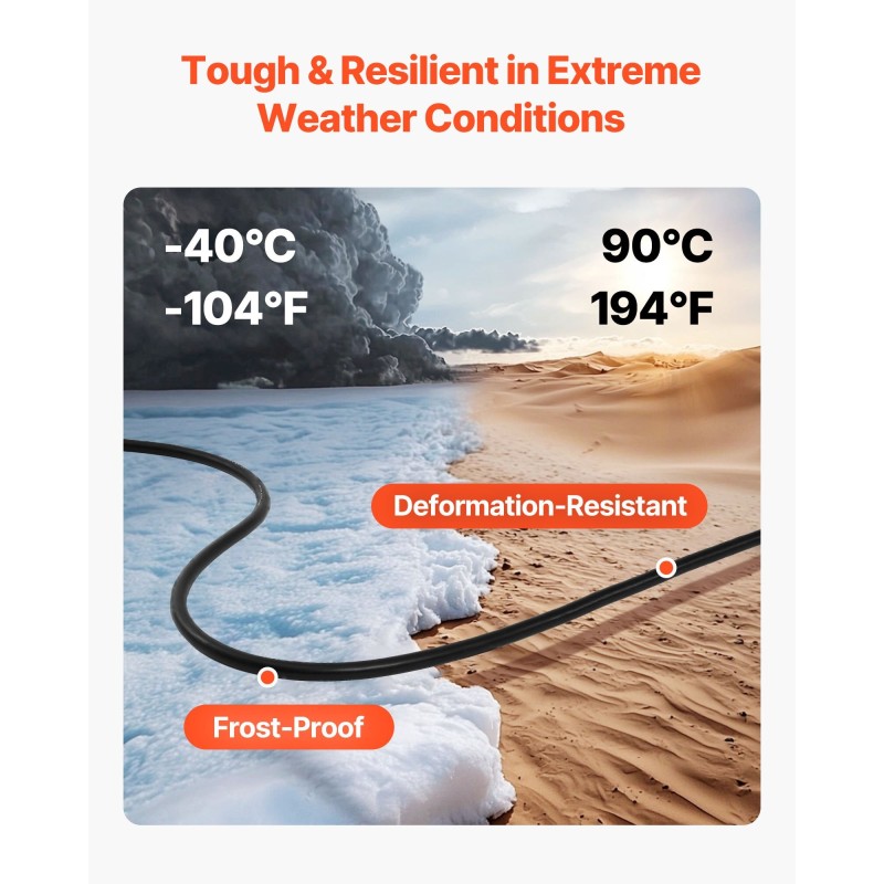 Sähkökaapeli CPE-kumieriste 10AWG 6 mm² 15,24 m hapeton kupari 600 VAC