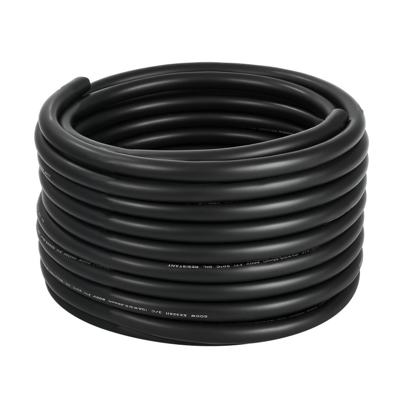 Sähkökaapeli CPE-kumieriste 10AWG 6 mm² 15,24 m hapeton kupari 600 VAC
