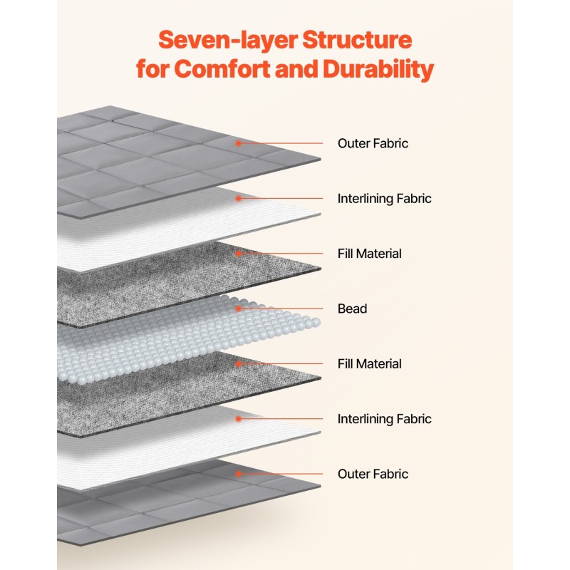 Painopeitto harjattu polyesteri king-kokoinen lasihelmillä täytetty 9,2 kg harmaa
