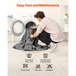 Painotettu peitto 11,5 kg 2235×2640 mm lasihelmet harjattu polyesteri