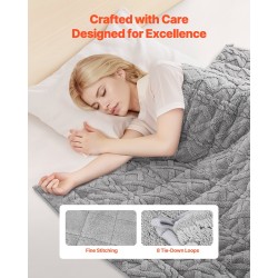 Painopeitto queen-koko 1524 x 2032 mm 9,2 kg harmaa sherpa ja jacquard