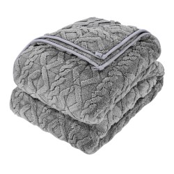 Painopeitto queen-koko 1524 x 2032 mm 9,2 kg harmaa sherpa ja jacquard