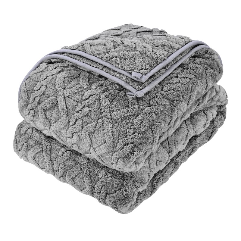 Painopeitto queen-koko 1524 x 2032 mm 9,2 kg harmaa sherpa ja jacquard