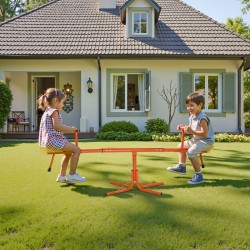 Keinulauta kaksipaikkainen hiiliteräs ja PE-muovi 360 asteen pulverimaalattu kolmesta vuodesta alkaen