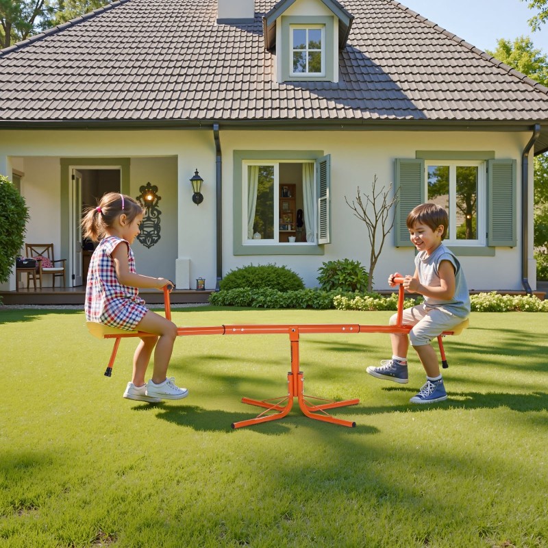 Keinulauta kaksipaikkainen hiiliteräs ja PE-muovi 360 asteen pulverimaalattu kolmesta vuodesta alkaen