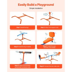 Kaksoiskeinulauta hiiliteräsrunkoinen 2 istuinta 360 asteen pyörivä jauhemaalattu