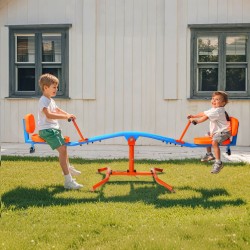 Kaksoiskeinulauta hiiliteräsrunkoinen 2 istuinta 360 asteen pyörivä jauhemaalattu