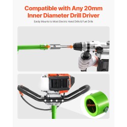 Spiraalinen maaporanterä Q235-terästä halkaisija 60 mm pituus 790 mm adapterilla 20 mm