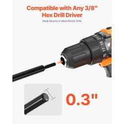 Maaporanterä spiraalimallinen 80 x 600 mm Q235 teräs 3/8 tuuman kuusiokoloistukkaan