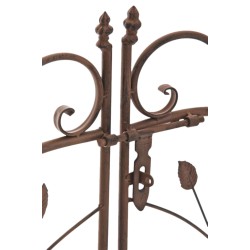 Kaunis ruusukaariportti raudasta puutarhaan köynnöskasveille 235 cm