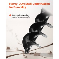 Kierreporanterä Q235-teräs 80 x 410 mm 14 mm varsi istutukseen