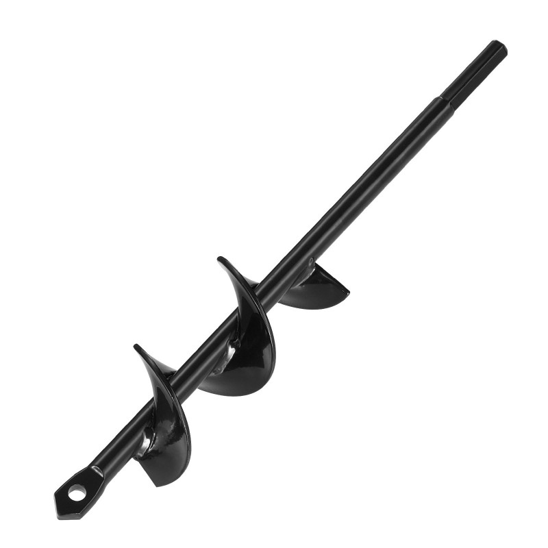 Spiraaliterä istutukseen Q235-teräs 40 x 220 mm 8 mm varsi 3/8 kuusiokolo