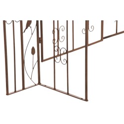 Kaunis ruusukaariportti raudasta puutarhaan köynnöskasveille 235 cm