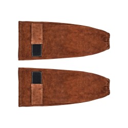 Naudanahkaiset hitsaushihat 18 tuumaa palonkestävät kuumuutta kestävät ruskeat