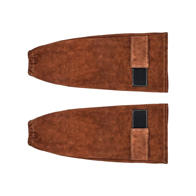 Naudanahkaiset hitsaushihat 18 tuumaa palonkestävät kuumuutta kestävät ruskeat