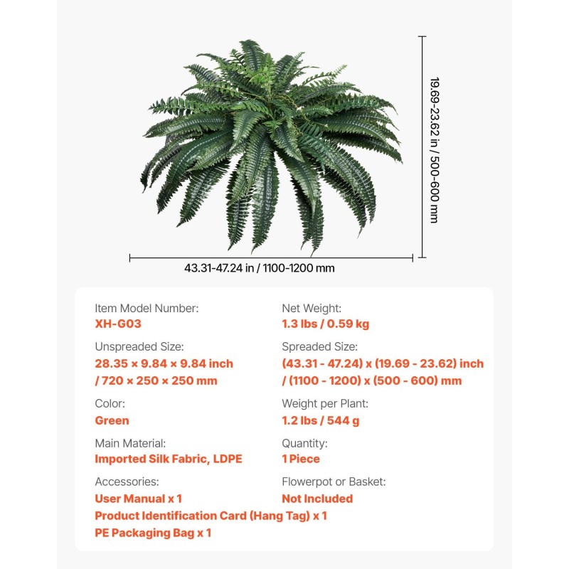 Riippuva tekosaniainen suuri levitetty halkaisija 110–120 cm silkkikangas ja polyeteeni