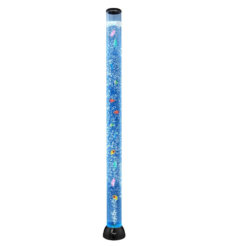 Kuplaputkilamppu lattialla seisova 150 cm 16 väriä kaukosäädin hiljainen 40–45 dB