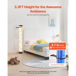 Kuplaputkilamppu ABS noin 1 m lattialla seisova 16 värin kaukosäätimellä