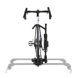 Taitettava kattoteline yhdelle pyörälle alumiinirunkoinen 15 kg kantavuus 20–29 tuuman renkaille