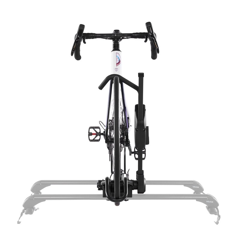 Taitettava kattoteline yhdelle pyörälle alumiinirunkoinen 15 kg kantavuus 20–29 tuuman renkaille