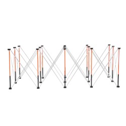 Kannettava taitettava työpukki alumiiniseos ja hiiliteräsrunko kantavuus 2724 kg