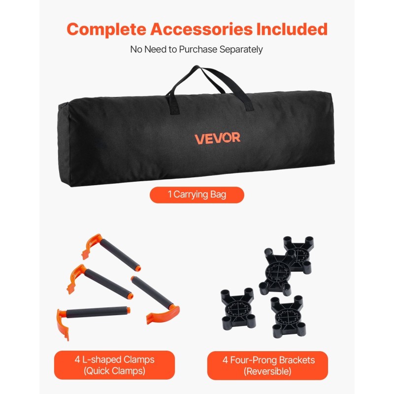 Kannettava taitettava työpukki alumiiniseos ja hiiliteräsrunko kantavuus 2724 kg