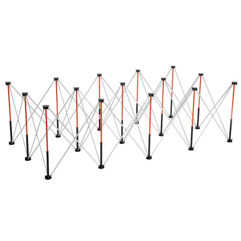 Kannettava taitettava työpukki alumiiniseos ja hiiliteräsrunko kantavuus 2724 kg