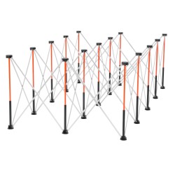 Kannettava taitettava työpukki alumiiniseos ja hiiliteräsrunko kantavuus 2724 kg