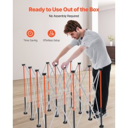 Taitettava työpukki alumiiniseos ja hiiliteräs 12 jalkaa 2041 kilogramman kantavuus