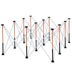 Taitettava työpukki alumiiniseos ja hiiliteräs 12 jalkaa 2041 kilogramman kantavuus