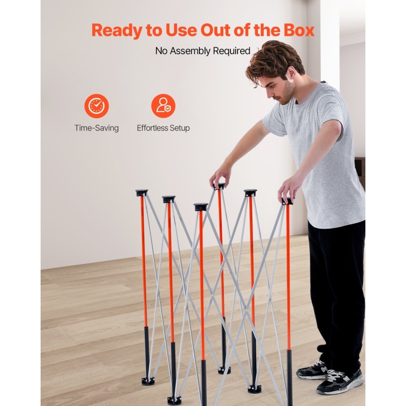 Taittuva työpukki alumiiniseos ja hiiliteräs 1135 kg kantavuus kuudella tukijalalla