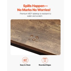 Baaripöytä MDF-levy ja metallirunko 99×41×90 cm