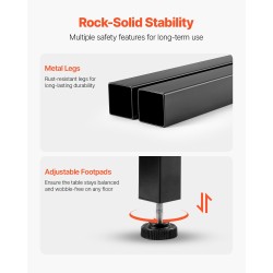 Baaripöytä MDF-levy ja metallirunko 99×41×90 cm